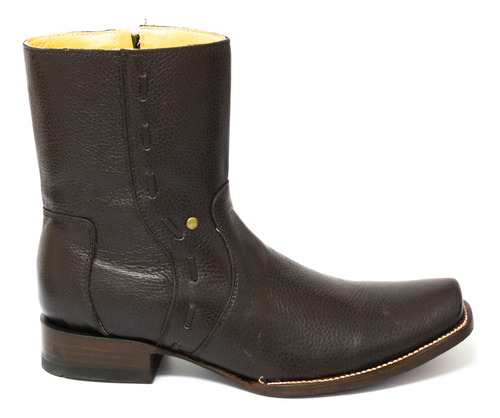 Botas Vaqueras Para Hombre En Piel Original De Res