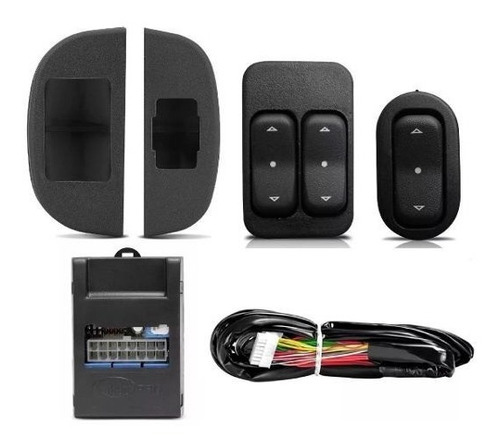 Kit Chicote Modulo Botão Acabamento Cinza Celta 2/4 P Diant