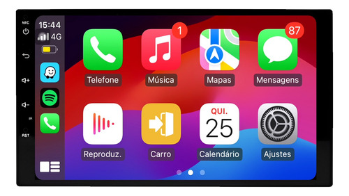 Kit Multimidia Punto Linea 13/17 Aikon Core Red 7p 2gb 64gb