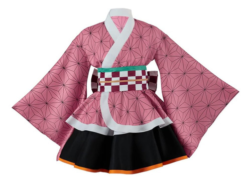 Zixun Kamado Nezuko Cosplay Disfraz Mujer Nezuko Kimono Vest