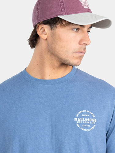 Polera Mc Colorado Azul Hombre Maui And Sons