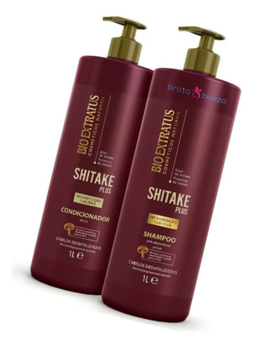 Shampoo | Condicionador Shitake Plus Ação Reconstrutiva 2x1l