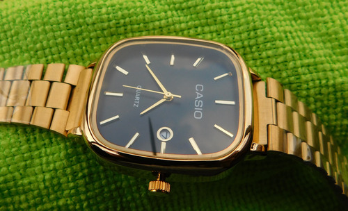 #casio Lindo Relógio Mov't 3298 Made In Japan Novo Leia Dourado Dourado Preto (Usado)
