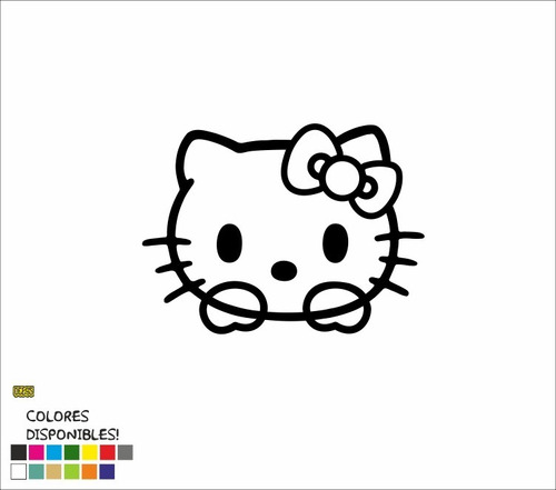  Calcomania De Hello Kitty Grande Para Carro Vinil Sticker