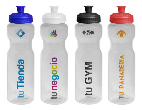 10 Botellas Deportiva Bici Personalizada Con Logo Full Color