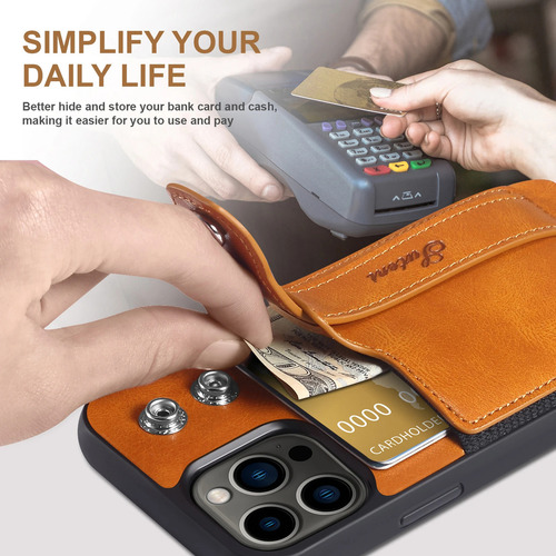 Tarjetas Solt Cartera Mu?equera Funda De Cuero Para iPhone 1