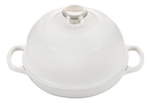 Le Creuset Enameled Iron Bread Haven, Blanco, 1.75 Qt.