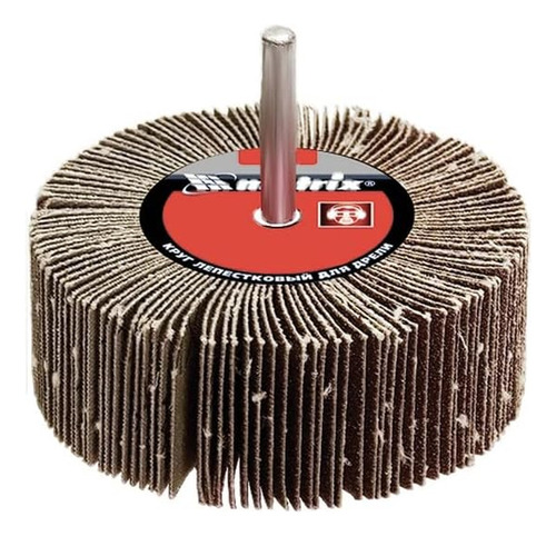 Roda De Lixa Com Haste 80x40x6mm Para Madeira E Metal Quantidade De Cascalhos 40