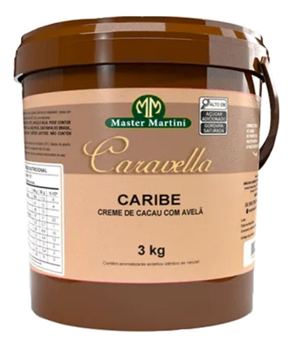 Creme De Avelã 3kg Caribe Martins Martini Caravella Recheio
