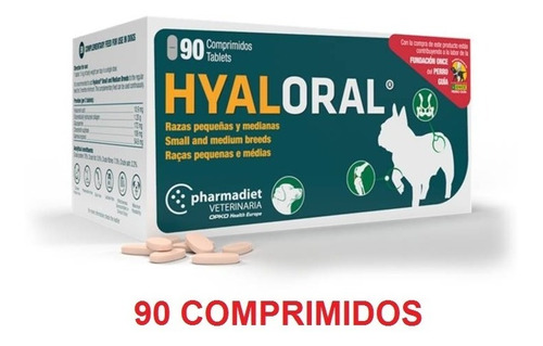 Hyaloral Raza Pequeña Y Mediana 90 Comprimidos
