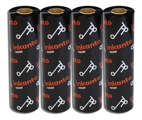 4 Ribbon Resina 110mm X 74m Para Cetim Inkanto Axrtx Têxtil