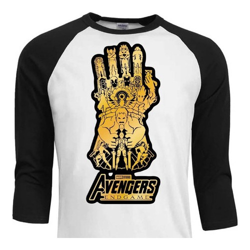 Polera Avengers Endgame Puro Algodón Raglan (110)