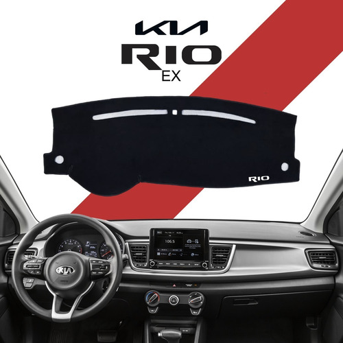 Cubretablero Bordado Kia Rio Sedan Ex 2018