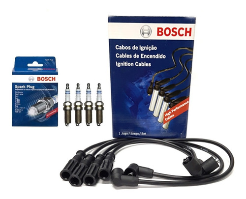 Juego Cable Bujia Y Bujia Bosch Fiat Palio Siena 1.4 Fire 8v