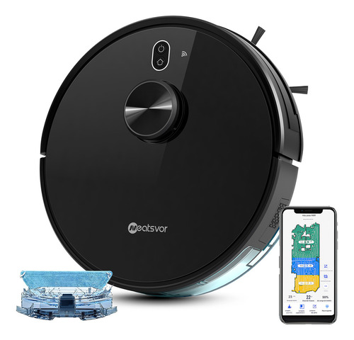 Neatsvor X600 Robo Aspirador Com Mapeamento Inteligente, Varrer,navegação Avançada, Suporta Funções De Varrer E Limpar,(127/220V)