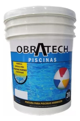 Pintura Para Piscinas Obratech 20 Litros Varios Colores