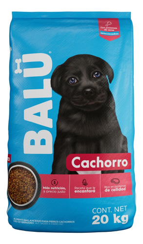 Alimento Balú Croquetas Para Perro Cachorro 20kg.