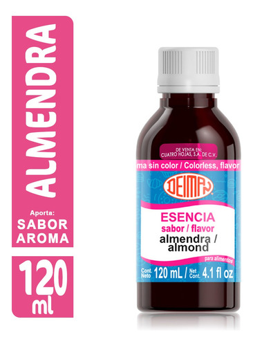 Esencia Saborizante Sabor Almendra Deiman 120 Ml.