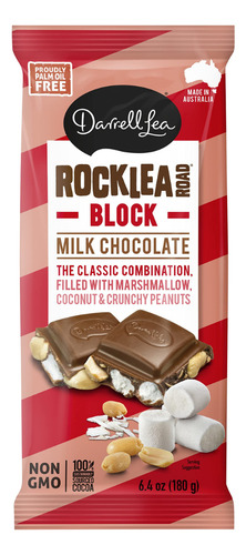 Chocolate Darrell Lea Rocklea Road Block 180grs (3 Piezas)