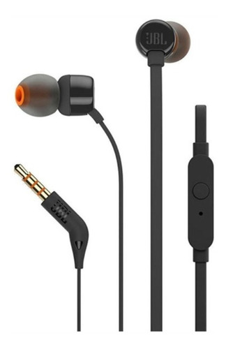 Auriculares Jbl Tune110 Negro Con Micrófono Zonatecno