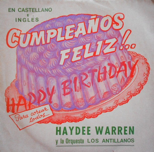 Haydee Warren Cumpleaños Feliz Simple Vinilo C/tapa Arg Ex