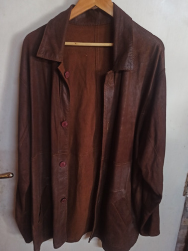 Camisaco Saco Hombre Xl Hecho Cuero Genuino Reversible Tipo 