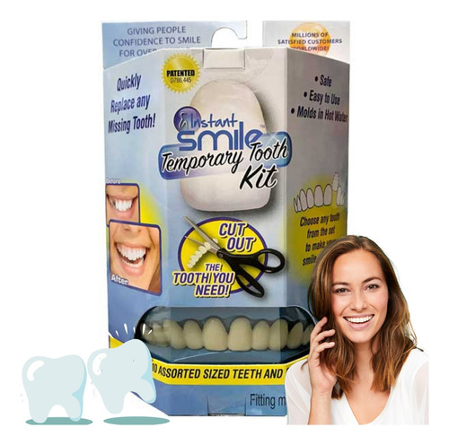 Kit De Dientes Temporales Reparacion Dental Dientes Postizos