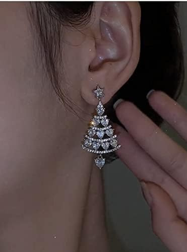 Pendientes De Árbol De Navidad, 1 Par De Pendientes Colgante