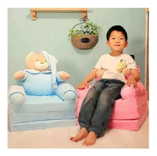 Sofá Plegable For Niños Pequeños, Sillón, Funda Lavable A2