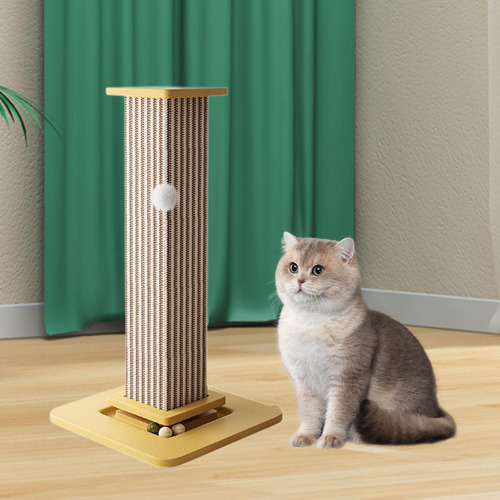 Poste Rascador Para Gatos, Poste Rascador Con Base, Juguete