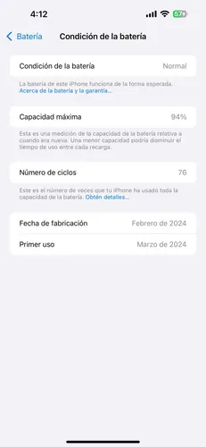 Apple iPhone 15 Pro Max (256 Gb) - Titanio Azul (Usado)