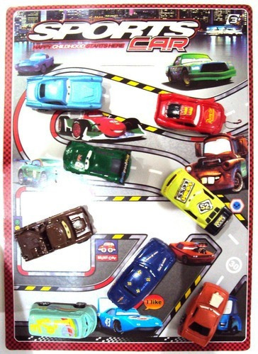 Coleção 8 Carrinho Infantil Mc Queen Filme Carros 3 Disney