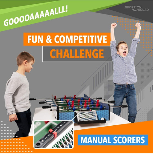 Juego De Mesa Mini Futbolito 100x50cm Incluye 2 Balones