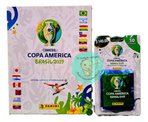 Copa América 2019 Album Suave+50 Sobres Original Panini