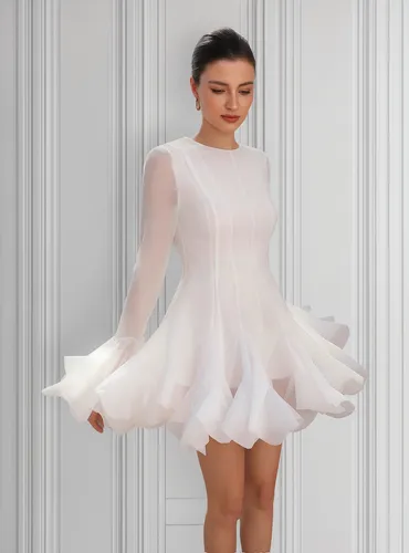 Vestido Shein Importado De Casamiento Civil Fiesta Premium