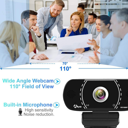 Cámara Web 1080p Con Microfono Y Cubierta De Privacidad, Cám