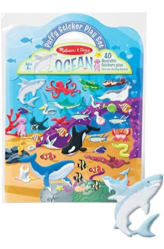 Melissa & Doug Juego De 3 Pegatinas Hinchadas Reutilizables
