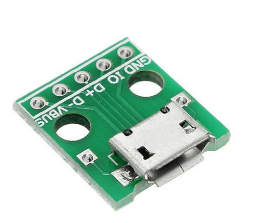 Adaptador Micro Usb A Dip 5pin Conector Hembra Tipo B Pcb