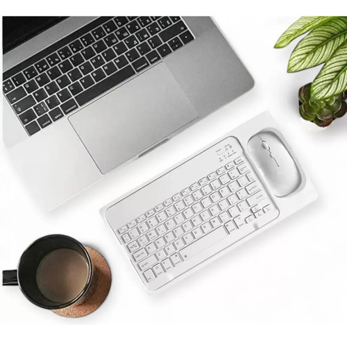 Juego De Teclado Y Mouse Portátiles En Español Violeta