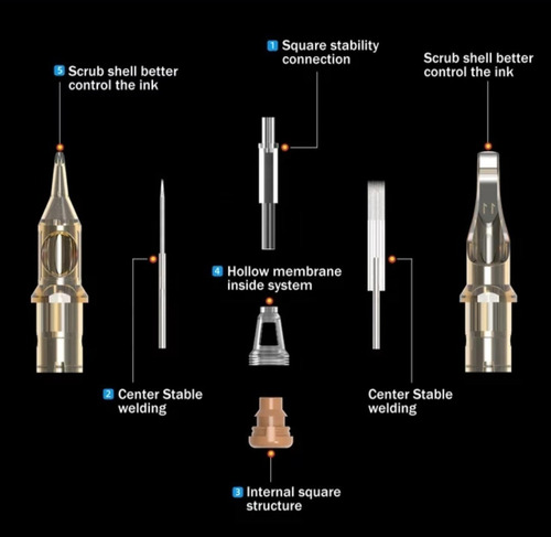 Cartridge Ambition Agujas Para Tatuar Con Membrana