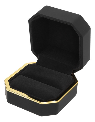 Gh Caja Anillos Compromiso Con Soporte Led Para Boda