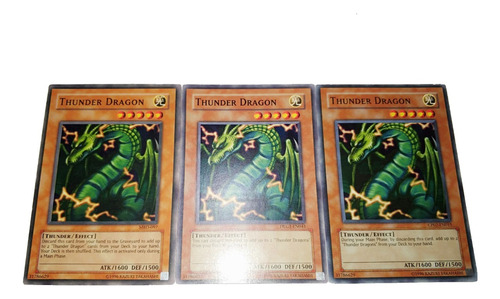 Yugioh - 3x Thunder Dragon