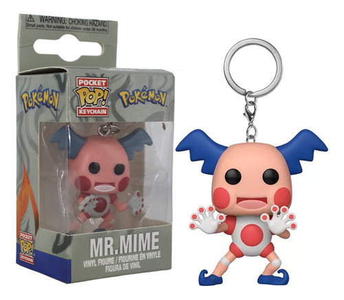 Llavero Mr. Mime Pokémon Funko Atrápalos Pikachu Ash