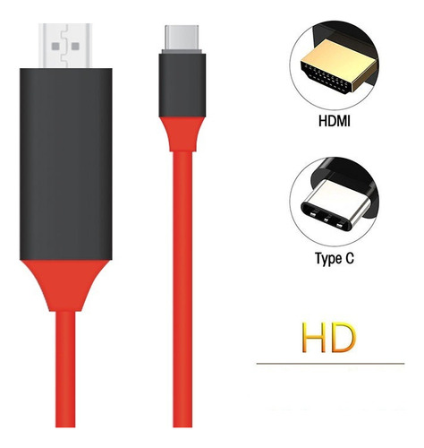 Cable Tipo C A Hdmi 4k 30hz Telefonos Samsung  Videos 2 Mts