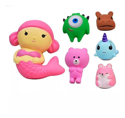 Muñecos Personajes Squishy Suaves Esponjosos Anti Estrés