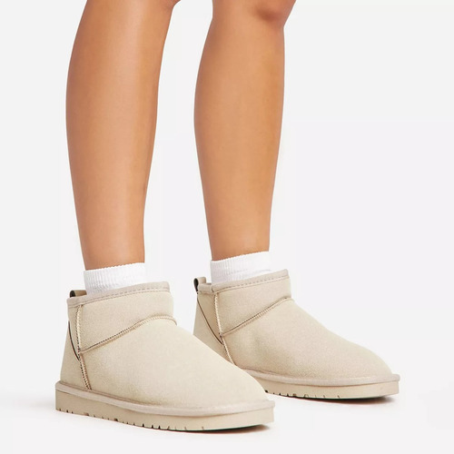 Botas Pantubotas Estilo Ugg Corderito Antideslizante Inviern