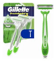 Comprar Máquina De Afeitar Gillette Prestobarba 3 Sensitive 2 Unid