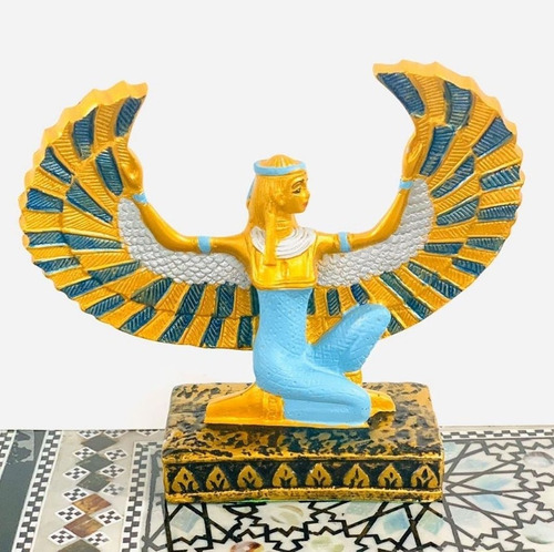 Estuatuilla Figura Isis Egipto Original - Envios T/pais