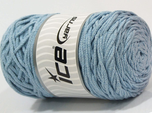 Hilo Algodon Macrame 100% Color Azul Claro 8.82 Oz Ice Yarns