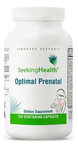 Cápsulas Optimal Prenatal Sin Hierro Fórmula Médica Para